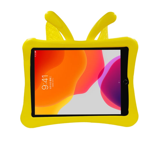 Butterfly Bracket Style EVA Children Shockproof Protective Case For iPad 10.2 2021 / 2020 / 2019 / 10.5(Yellow) - iPad 10.2 Cases by buy2fix | Online Shopping UK | buy2fix