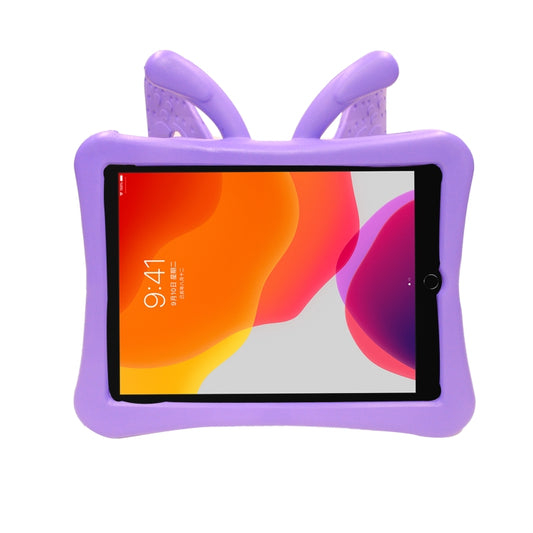 Butterfly Bracket Style EVA Children Shockproof Protective Case For iPad 10.2 2021 / 2020 / 2019 / 10.5(Purple) - iPad 10.2 Cases by buy2fix | Online Shopping UK | buy2fix