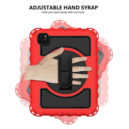 For iPad Pro 11 (2020) PC + Silicone Shockproof Combination Tablet Case with 360 Degree Rotating Holder & Handle(Red) - iPad Pro 11 (2020) Cases by buy2fix | Online Shopping UK | buy2fix