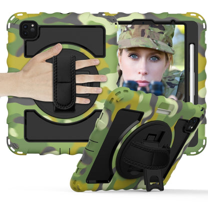 For iPad Pro 11 (2020) PC + Silicone Shockproof Combination Tablet Case with 360 Degree Rotating Holder & Handle(Camouflage) - iPad Pro 11 (2020) Cases by buy2fix | Online Shopping UK | buy2fix