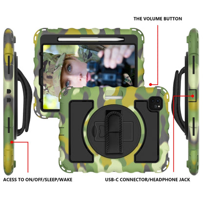 For iPad Pro 11 (2020) PC + Silicone Shockproof Combination Tablet Case with 360 Degree Rotating Holder & Handle(Camouflage) - iPad Pro 11 (2020) Cases by buy2fix | Online Shopping UK | buy2fix