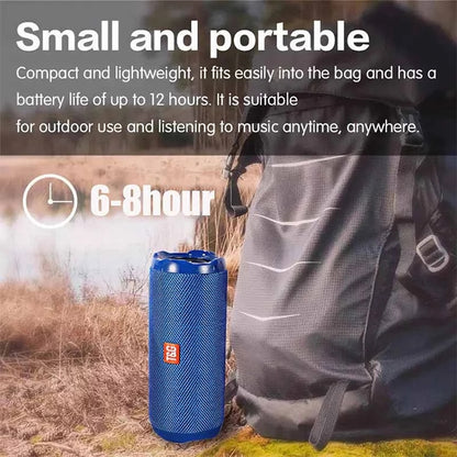 T&G TG191 10W Waterproof Bluetooth Speaker Stereo Double Diaphragm Subwoofer Portable Audio FM Radio(Gray) - Waterproof Speaker by T&G | Online Shopping UK | buy2fix