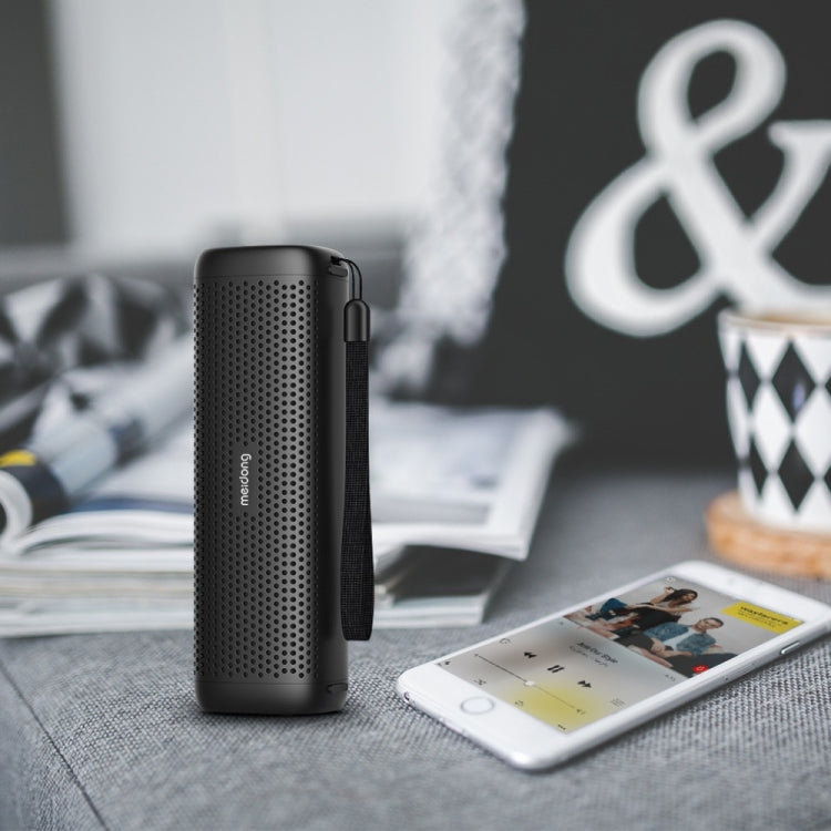 meidong MD-6110 Portable wireless Bluetooth Speaker Stereo 15W TF Music Subwoofer Metal Speakers for Outdoor - Desktop Speaker by meidong | Online Shopping UK | buy2fix