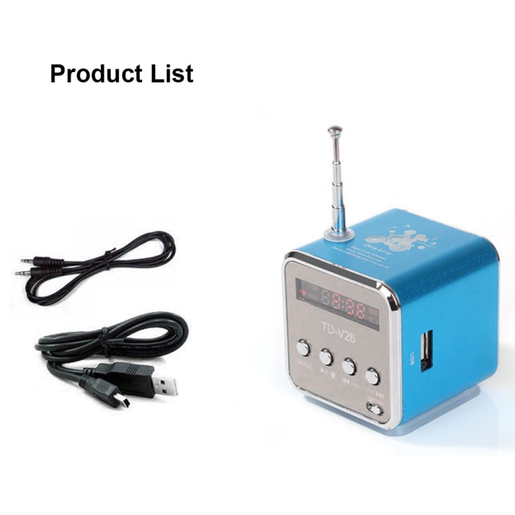 Portable Speakers with FM Mini Multi-function Radio USB Notebook Speakers for TV Phone Support SD/TF Card Mp3 Music Player - Desktop Speaker by buy2fix | Online Shopping UK | buy2fix