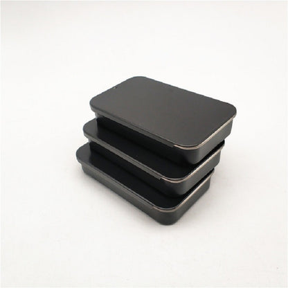 2 PCS Slide Sliding Iron Box Guitar Picks Music Equipment Accessories Storage Box, Specification:15 × 50 × 80 mm(Black) - String Instrument Accessories by buy2fix | Online Shopping UK | buy2fix