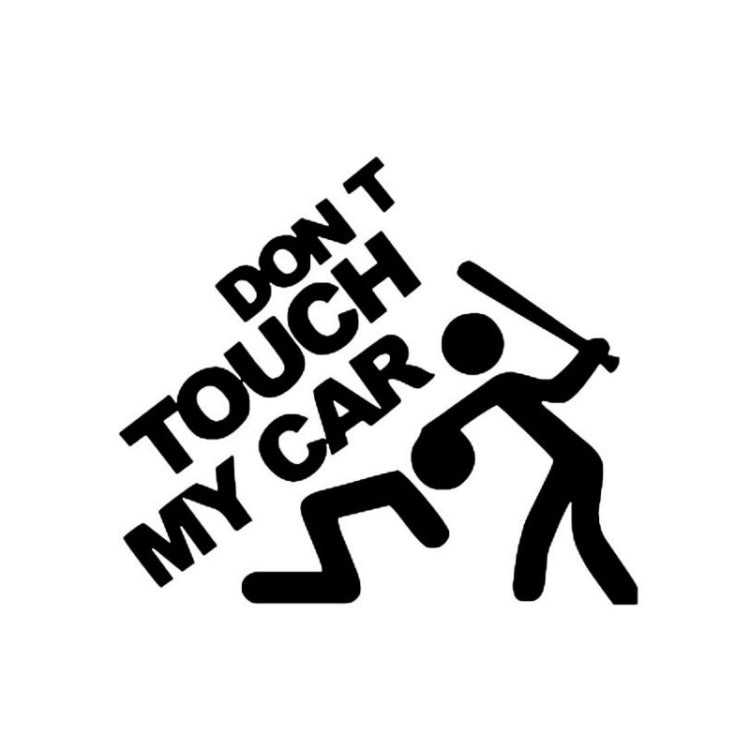 Dont Touch My Car Pattern Car Sticker Window Decal, Size: 22x19cm(Black) by buy2fix