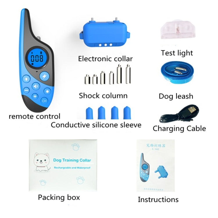 500m Charging Remote Control Dog Training Device Pet Bark Stopper - Training Aids by buy2fix | Online Shopping UK | buy2fix