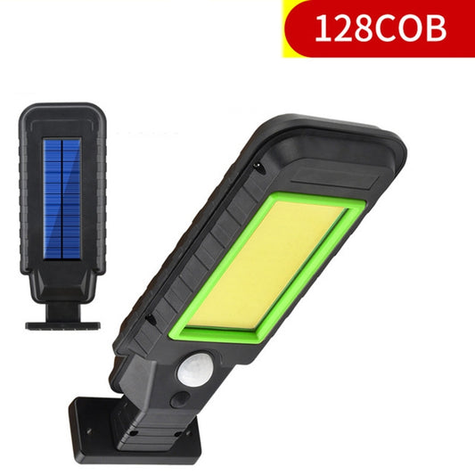 128 COB Solar Lamp Body Induction Wall Lamp LED Outdoor Waterproof Lighting Street Lamp(Green Edge) by buy2fix
