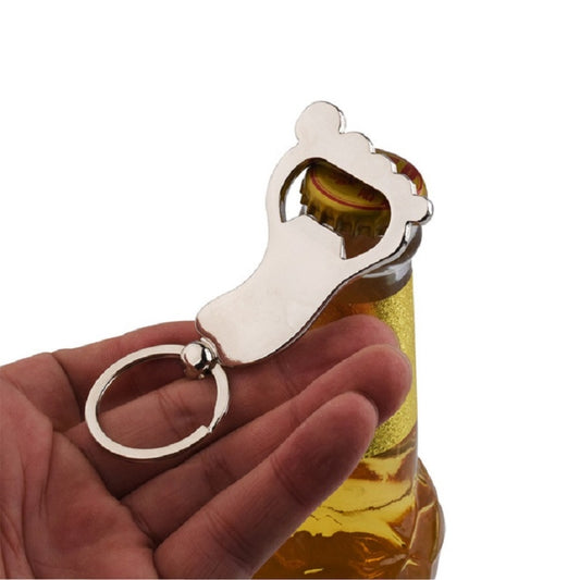 Personality Creative Male and Female Metal Keychain Bottle Opener, Specification: Silver - Key Rings by buy2fix | Online Shopping UK | buy2fix