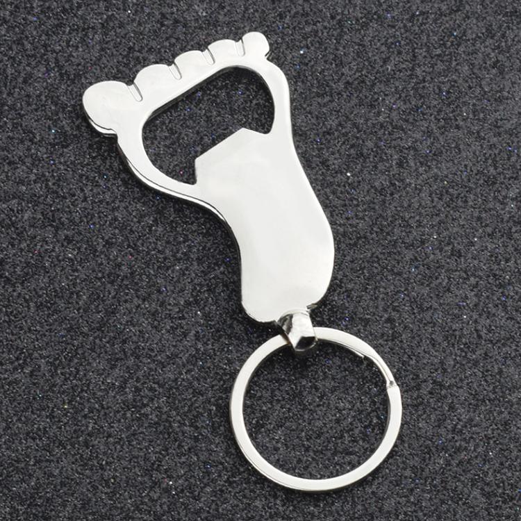 Personality Creative Male and Female Metal Keychain Bottle Opener, Specification: Silver - Key Rings by buy2fix | Online Shopping UK | buy2fix