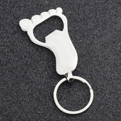 Personality Creative Male and Female Metal Keychain Bottle Opener, Specification: Silver - Key Rings by buy2fix | Online Shopping UK | buy2fix