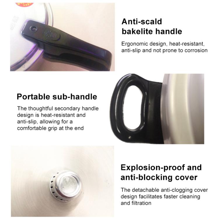 Household Aluminum Pressure Cooker Electric Pressure Cooker Suitable for Gas Stove, Type:22cm Single Use Bottom by buy2fix