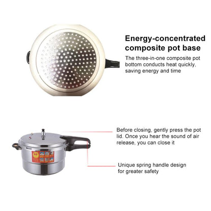 Household Aluminum Pressure Cooker Electric Pressure Cooker Suitable for Gas Stove, Type:22cm Single Use Bottom by buy2fix