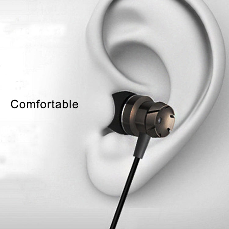 3.5mm Wired Headphones Handsfree Headset In Ear Earphone Earbuds with Mic for Xiaomi Phone MP3 Player Laptop(Black Grey) - In Ear Wired Earphone by buy2fix | Online Shopping UK | buy2fix