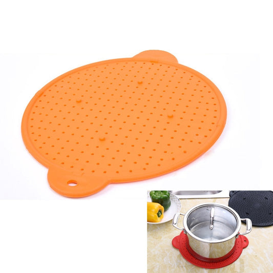 Multifunctional Food Grade Silicone Placemat Creative Kitchenware Heat Insulation Screen Filter(Orange) by buy2fix