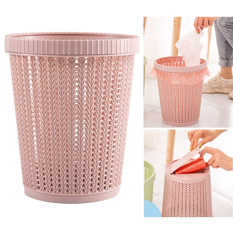 Household Removable Plastic Trash Bin Built-in Trash Bag Box(Pink) - Trash Bin & Bags by buy2fix | Online Shopping UK | buy2fix