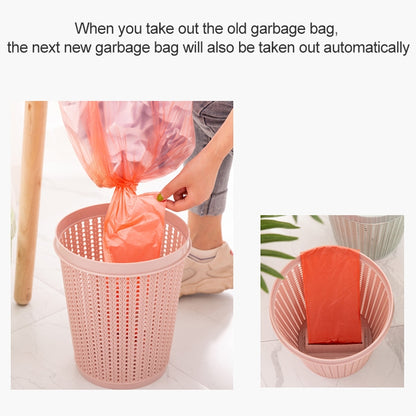 Household Removable Plastic Trash Bin Built-in Trash Bag Box(Pink) - Trash Bin & Bags by buy2fix | Online Shopping UK | buy2fix