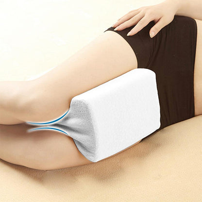 Orthopedic Memory Foam Knee Wedge Pillow for Sleeping Sciatica Back Hip Joint Pain Relief Contour Thigh Leg Pad Support Cushion - Cushions & Pillows by buy2fix | Online Shopping UK | buy2fix