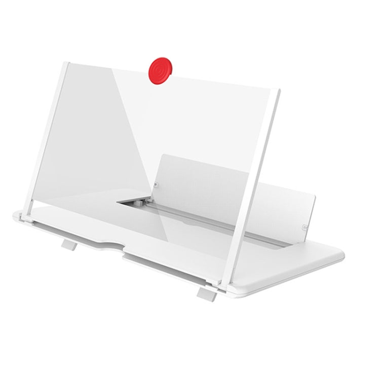 14 inch 3D Mobile Phone Screen Stretching Bracket Amplifier(White) - Screen Magnifier by buy2fix | Online Shopping UK | buy2fix