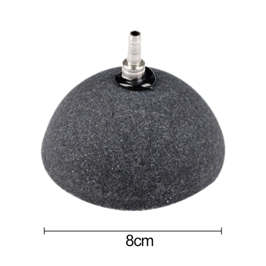 8cm Semicircular Gas Stone Aquarium Oxygen Bubble Stone Gas Plate Oxygenation Head Sand Table Oxygen Disk Gas Stone - Air Pumps by buy2fix | Online Shopping UK | buy2fix