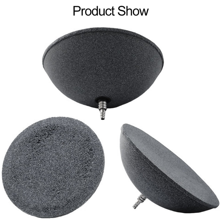 8cm Semicircular Gas Stone Aquarium Oxygen Bubble Stone Gas Plate Oxygenation Head Sand Table Oxygen Disk Gas Stone - Air Pumps by buy2fix | Online Shopping UK | buy2fix
