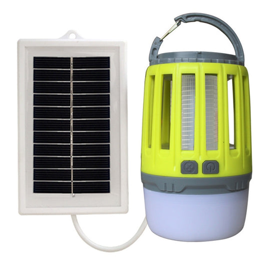 Solar Power Mosquito Killer Outdoor Hanging Camping Anti-insect Insect Killer, Color:Light Green + Solar Panel by buy2fix