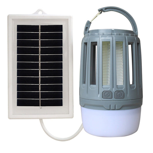 Solar Power Mosquito Killer Outdoor Hanging Camping Anti-insect Insect Killer, Color:Gray+ Solar Panel by buy2fix