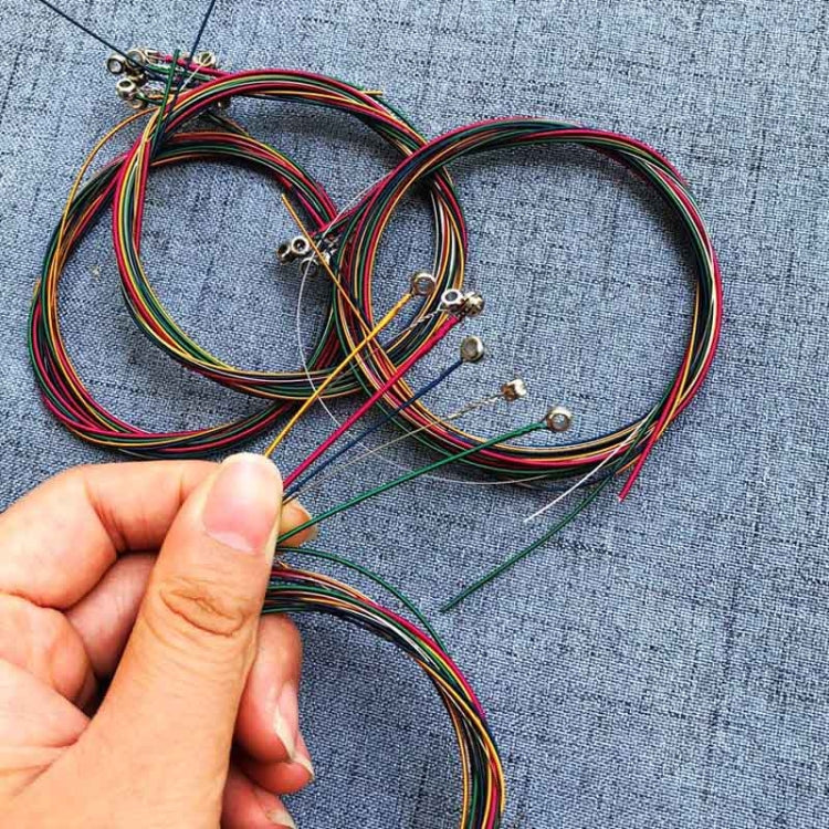 6 in 1 Multicolor E-A Guitar Strings - String Instrument Accessories by buy2fix | Online Shopping UK | buy2fix