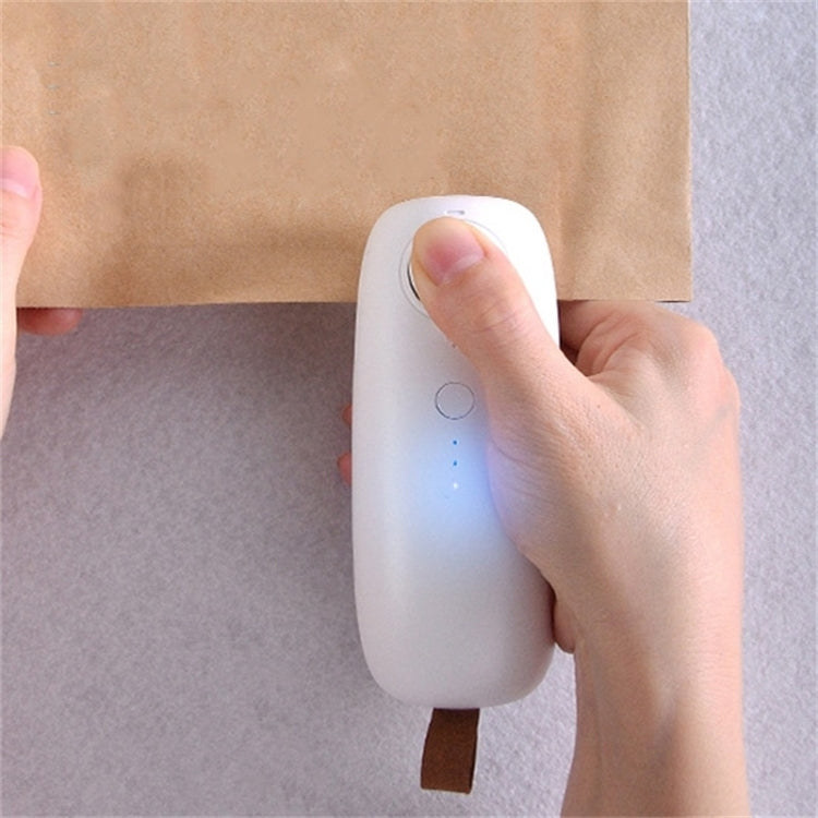 USB Charging Portable Heating Plastic Bag Household Mini Sealing Machine(White) - Preservation Supplies by buy2fix | Online Shopping UK | buy2fix