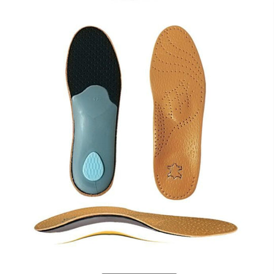 Corrected Flat Foot Arch Pad XO Leg Orthopedic Inner Eight-Shaped Corrective Insole, Size:37/38(Brown)