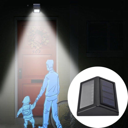 6 LEDs Solar Power IP55 Waterproof Light Sensor Wall Light Deck Lights(White light) - Solar Lights by buy2fix | Online Shopping UK | buy2fix