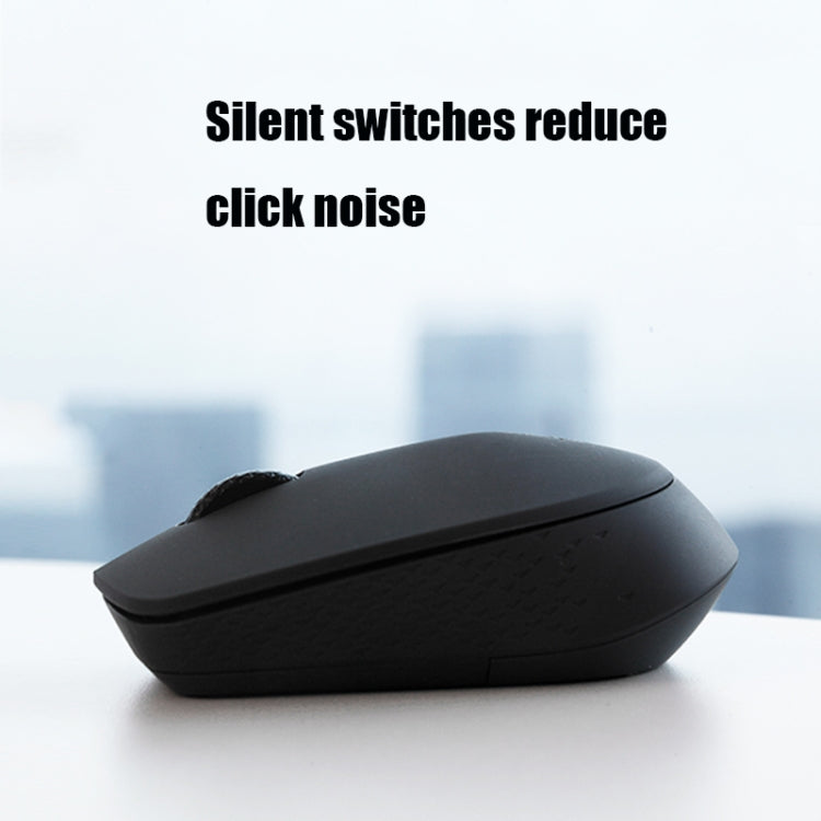 Rapoo M100G 2.4GHz 1300 DPI 3 Buttons Office Mute Home Small Portable Wireless Bluetooth Mouse(Dark Gray) - Wireless Mice by Rapoo | Online Shopping UK | buy2fix
