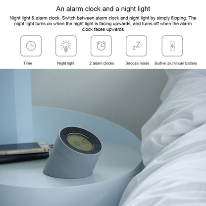 Simple Home Creative Multi-function Charging Stepless Dimming Alarm Clock Night Light(White) - Alarm Clocks by buy2fix | Online Shopping UK | buy2fix