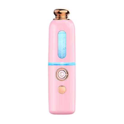 Facial Steamer Nano Spray Water Replenishing Instrument Portable Cold Spray Machine Charging Beauty Instrument Automatic Alcohol Sprayer, Style:Crown(Pink) - Beauty Instrument by buy2fix | Online Shopping UK | buy2fix