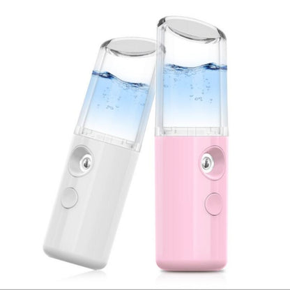 Lipstick Style Facial Hydration Instrument Air Humidifier USB Beauty Cold Spray Instrument Auto Alcohol Disinfection Sprayer(Pink) - Beauty Instrument by buy2fix | Online Shopping UK | buy2fix