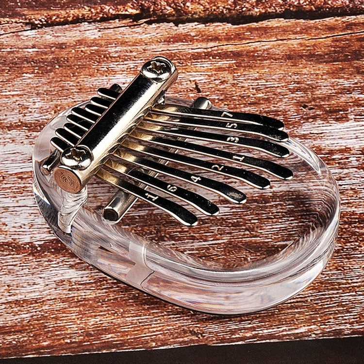 8-note Thumb Piano Mini Carimba Instrument(Transparent) - Keyboard Accessories by buy2fix | Online Shopping UK | buy2fix