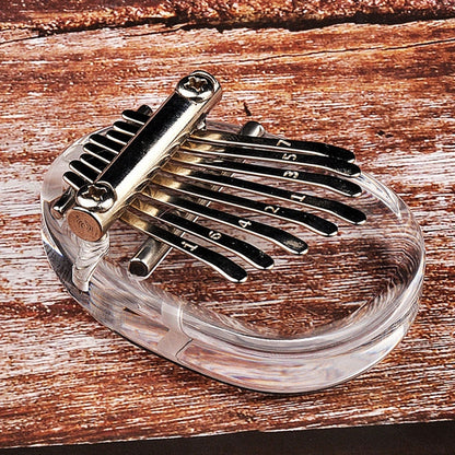 8-note Thumb Piano Mini Carimba Instrument(Transparent) - Keyboard Accessories by buy2fix | Online Shopping UK | buy2fix