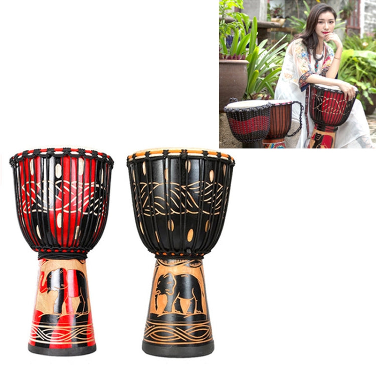 Painted African Drum Children Kindergarten Percussion Instruments Sheepskin Tambourine, Random Delivery, Size:Small 8 In - Percussion Accessories by buy2fix | Online Shopping UK | buy2fix