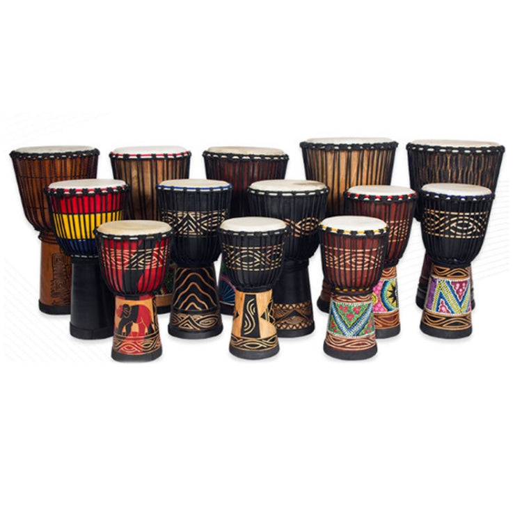 Painted African Drum Children Kindergarten Percussion Instruments Sheepskin Tambourine, Random Delivery, Size:Small 8 In - Percussion Accessories by buy2fix | Online Shopping UK | buy2fix