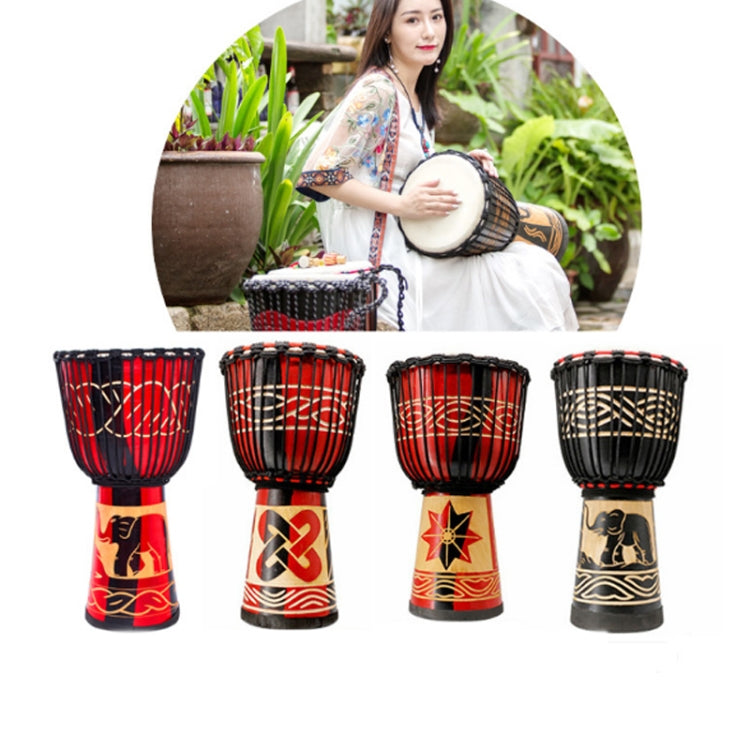 Painted African Drum Children Kindergarten Percussion Instruments Sheepskin Tambourine, Random Delivery, Size:Small 8 In - Percussion Accessories by buy2fix | Online Shopping UK | buy2fix