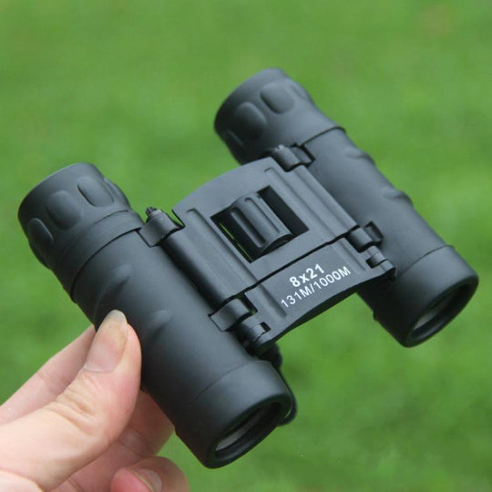 Compact 8X21 Telescope Full Optical Green Film HD Binocular Low Light Level Night Vision Telescope