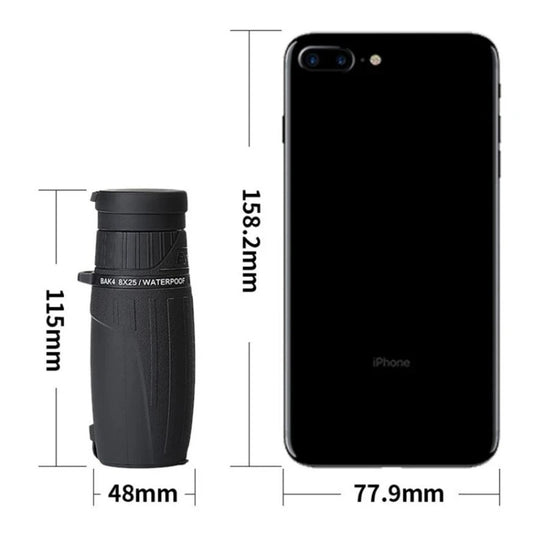 Eyeskey 8X25 Portable Monocular Binoculars Large-field Low-light Night Vision Telescope by Eyeskey