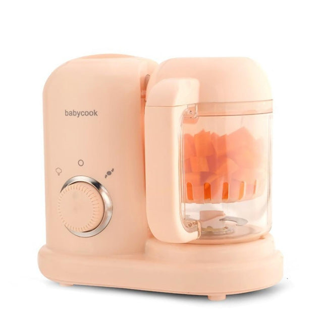 Multifunction Baby Food Cooking Maker Steamer Mixing Grinder Food Supplementary Machine EU Plug(Pink) - Stirrer & Squeezer by buy2fix | Online Shopping UK | buy2fix