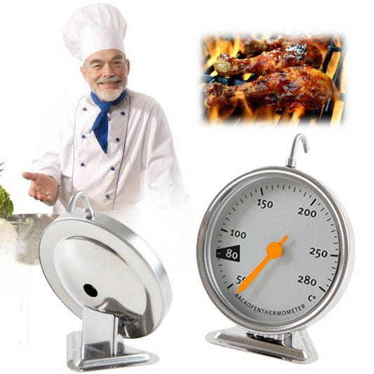 Hanging High Temperature Resistance Stainless Steel Oven Thermometer Kitchen Tools by buy2fix