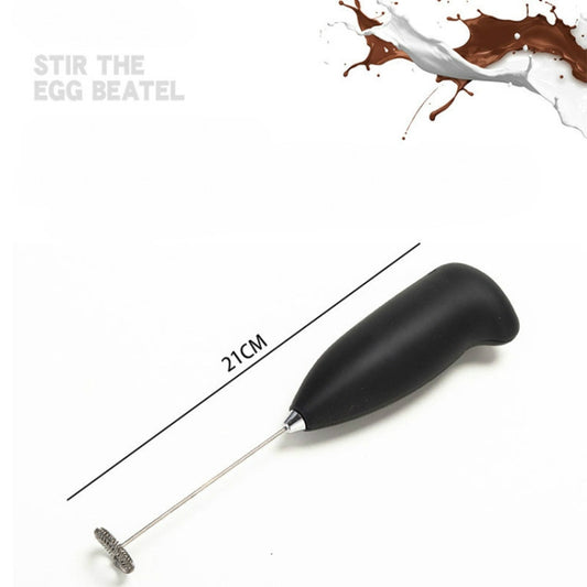 Mini Electric Milk Frother Stainless Steel Handheld Egg Beater Household Small Coffee Foam Frother Milk Foam Maker Mixer Tools by buy2fix