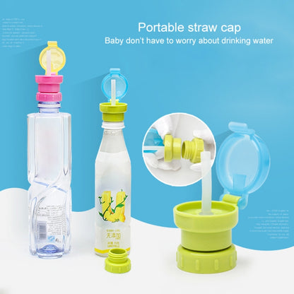 Children Portable Bottled Drinks Anti-overflow Anti-squash Replacement Straw Cap(Green) - Drinking Tools by buy2fix | Online Shopping UK | buy2fix