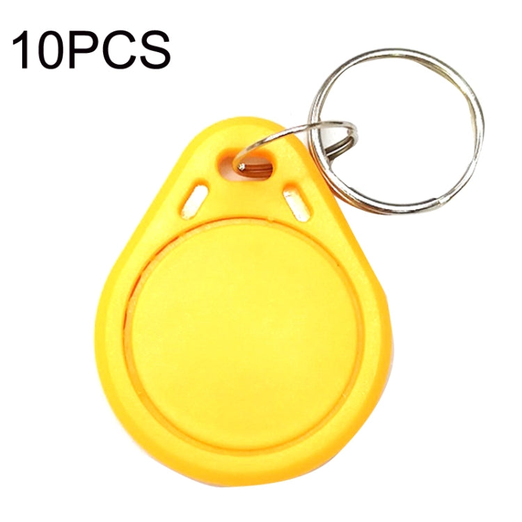 10PCS IC Access Control Card Entree Control M1 Compatibel Fudan Rfid 13.56Mhz Keyfob Sleutelhanger Tag Sleutelhanger(Yellow) by buy2fix