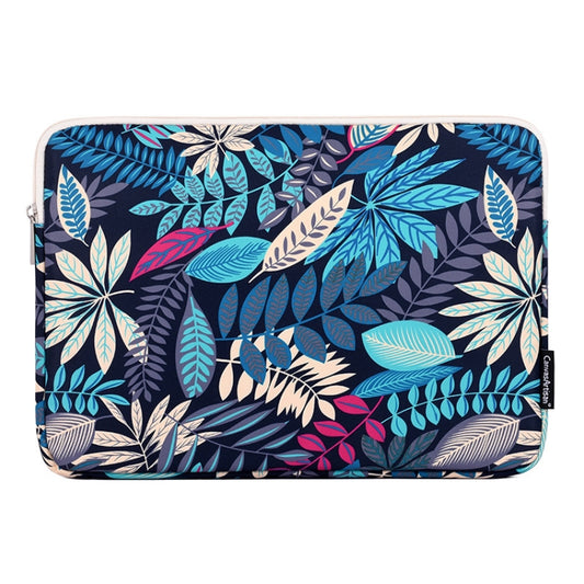 Creative Zipper Multi-function Portable Tablet 14 Inch Computer Bag File Waterproof Nylon Storage(Nary Brown) by buy2fix