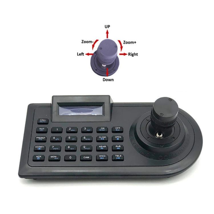 JSK-8003C Monitoring Keyboard PTZ Rocker Ball Camera Keyboard, Specification:3 Axis(UK Plug) by buy2fix