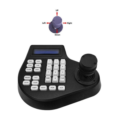 8003H Analog Coaxial Dome Control Keyboard RS485 PTZ, Specification:2 Axis(US Plug) by buy2fix